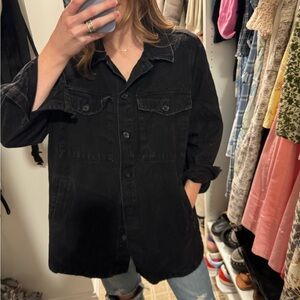 Zara Black Denim Jacket